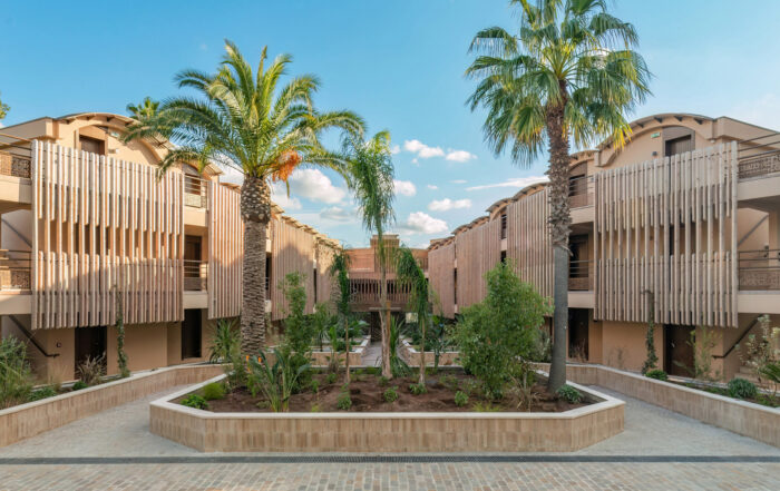photographie d'architecture de l'hôtel Lucia Mar à Saint-Raphaël